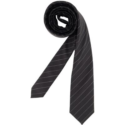 HUGO Herren Krawatte schwarz Gemustert,unifarben,College-Streifen ONESIZE HUGO Herren Krawatte schwarz Gemustert,unifarben,College-Streifen ONESIZE