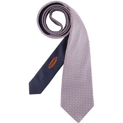 MISSONI Herren Krawatte rosa Seide gemustert ONESIZE MISSONI Herren Krawatte rosa Seide gemustert ONESIZE