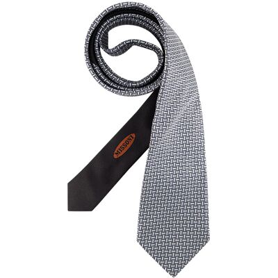 MISSONI Herren Krawatte grau Gemustert ONESIZE MISSONI Herren Krawatte grau Gemustert ONESIZE