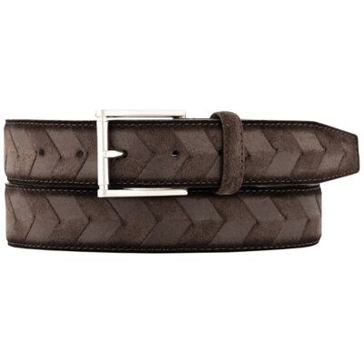 Alberto Herren Gürtel braun Veloursleder 110 CM (36 INCH) Alberto Herren Gürtel braun Veloursleder 110 CM (36 INCH)