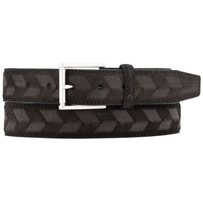 Alberto Herren Gürtel schwarz Veloursleder 80 CM (30 INCH) Alberto Herren Gürtel schwarz Veloursleder 80 CM (30 INCH)