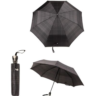 bugatti Herren Regenschirm grau kariert ONESIZE bugatti Herren Regenschirm grau kariert ONESIZE