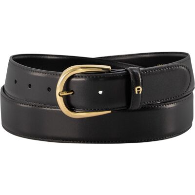 AIGNER Herren Gürtel schwarz Glattleder 115 CM (37 INCH) AIGNER Herren Gürtel schwarz Glattleder 115 CM (37 INCH)