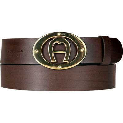 AIGNER Herren Gürtel braun Glattleder 85 CM (31 INCH) AIGNER Herren Gürtel braun Glattleder 85 CM (31 INCH)