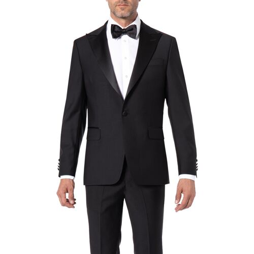 OSCAR JACOBSON Herren Smoking-Sakko schwarz 52