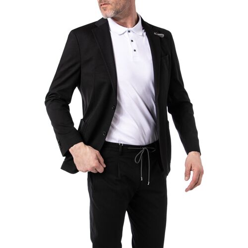BALDESSARINI Herren Sakko schwarz Slim Fit 52