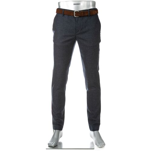 Alberto Herren Hose blau meliert Slim Fit 36/36