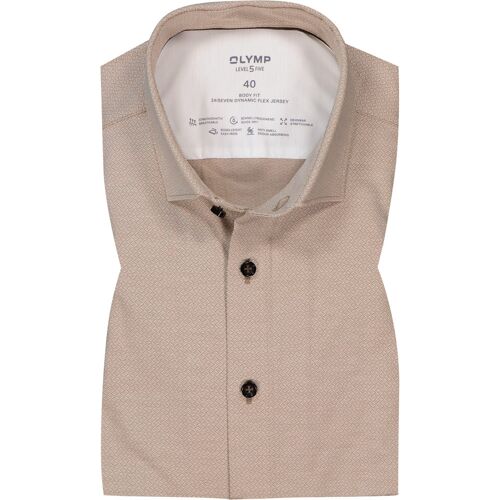 OLYMP Herren Hemd beige gemustert 41