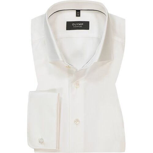 OLYMP Signature Herren Hemd weiß 45