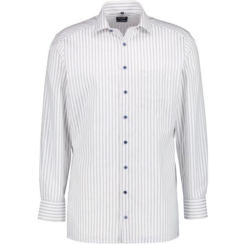 OLYMP Herren Hemd blau gestreift 40