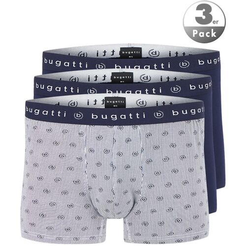 bugatti Herren Pants blau Baumwolle & Mix Gemustert,unifarben 6 (L)