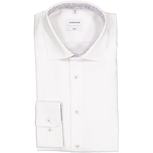 Seidensticker Herren Hemd weiß Slim Fit 39