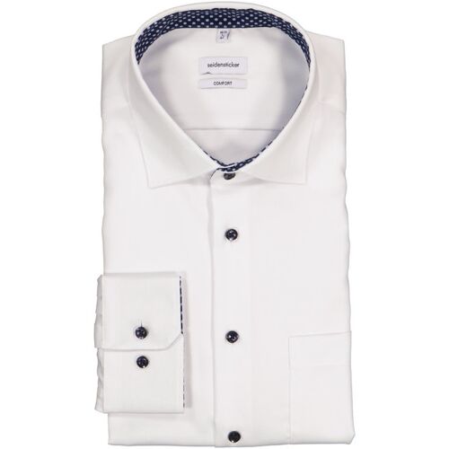 Seidensticker Herren Hemd weiß Comfort Fit 44