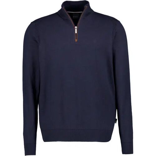 bugatti Herren Troyer blau unifarben XXL