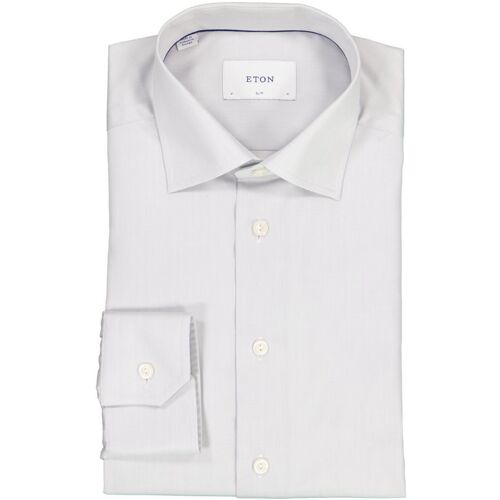 ETON Herren Hemd grau Slim Fit 42