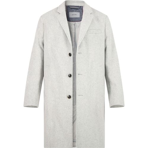 Pierre Cardin Herren Mantel grau unifarben 52 (L)