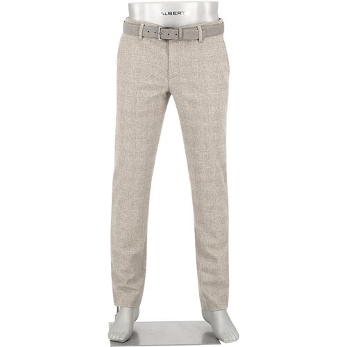 Alberto Herren Hosen beige kariert 32/36