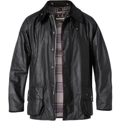 Barbour Herren Jacke schwarz Baumwolle unifarben 48 (S) Barbour Herren Jacke schwarz Baumwolle unifarben 48 (S)