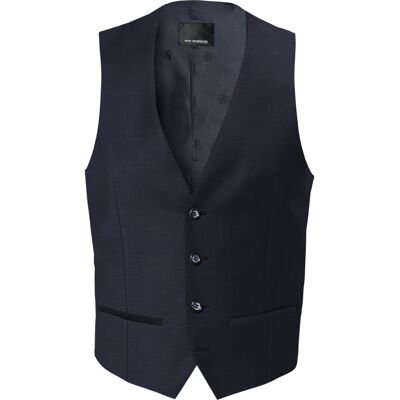 ROY ROBSON Herren Weste blau Schurwolle meliert Slim Fit 56 ROY ROBSON Herren Weste blau Schurwolle meliert Slim Fit 56