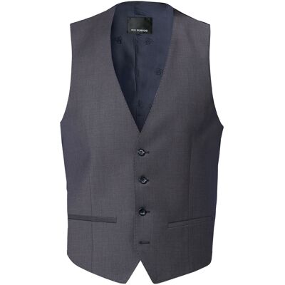 ROY ROBSON Herren Weste grau Schurwolle meliert Slim Fit 56 ROY ROBSON Herren Weste grau Schurwolle meliert Slim Fit 56