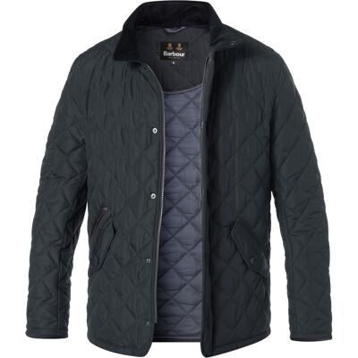 Barbour Herren Steppjacke blau Mikrofaser unifarben L Barbour Herren Steppjacke blau Mikrofaser unifarben L