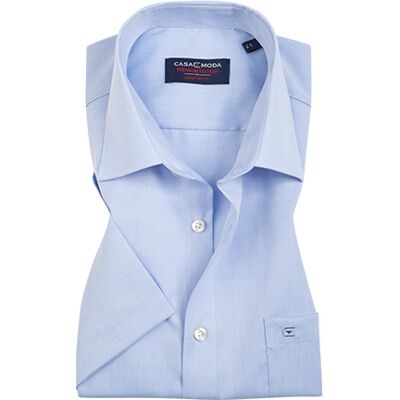 CasaModa Herren Kurzarmhemd blau meliert Comfort Fit 44 CasaModa Herren Kurzarmhemd blau meliert Comfort Fit 44
