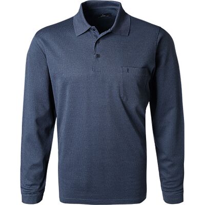 RAGMAN Herren Polo-Shirt blau Baumwoll-Jersey gemustert 3XL RAGMAN Herren Polo-Shirt blau Baumwoll-Jersey gemustert 3XL