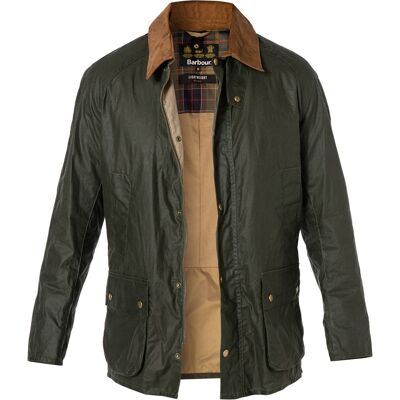 Barbour Herren Jacke grün Baumwolle unifarben M Barbour Herren Jacke grün Baumwolle unifarben M