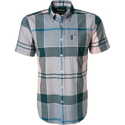 Barbour Herren Kurzarmhemd mehrfarbig Baumwolle-Leinen kariert S Barbour Herren Kurzarmhemd mehrfarbig Baumwolle-Leinen kariert S