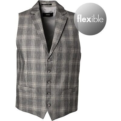 CINQUE Herren Weste grau kariert Slim Fit 52 CINQUE Herren Weste grau kariert Slim Fit 52