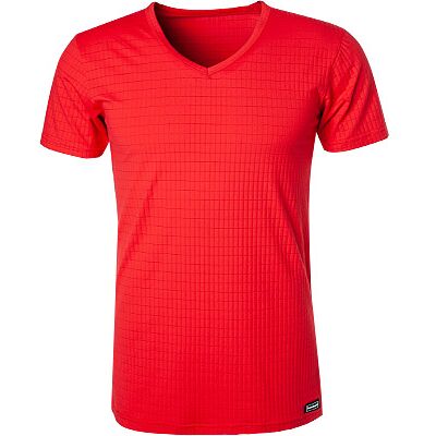 bruno banani Herren V-Shirt rot Mikrofaser/Funktion unifarben 6 (L) bruno banani Herren V-Shirt rot Mikrofaser/Funktion unifarben 6 (L)