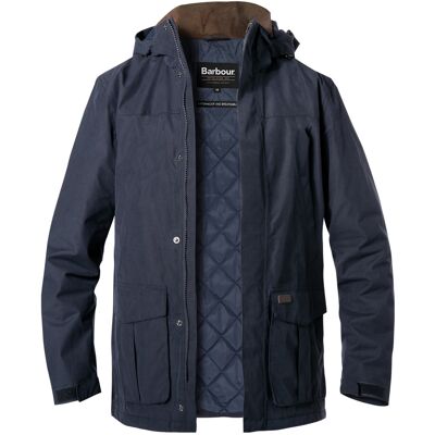Barbour Herren Jacke blau Baumwolle unifarben XL Barbour Herren Jacke blau Baumwolle unifarben XL