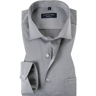 CasaModa Herren Hemd grau Baumwolle Comfort Fit 54 CasaModa Herren Hemd grau Baumwolle Comfort Fit 54