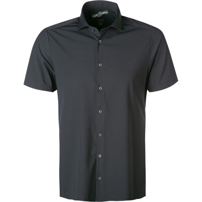 PURE Herren Kurzarmhemd schwarz Funktionsmaterial 44 PURE Herren Kurzarmhemd schwarz Funktionsmaterial 44