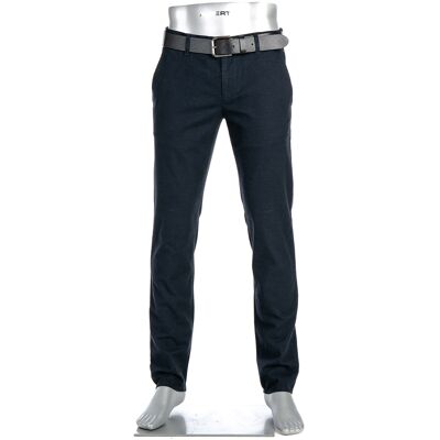 Alberto Herren Chino blau Baumwolle meliert 35/30 Alberto Herren Chino blau Baumwolle meliert 35/30