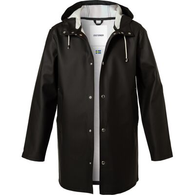 STUTTERHEIM Herren Regenmantel schwarz PVC unifarben 52 (L) STUTTERHEIM Herren Regenmantel schwarz PVC unifarben 52 (L)