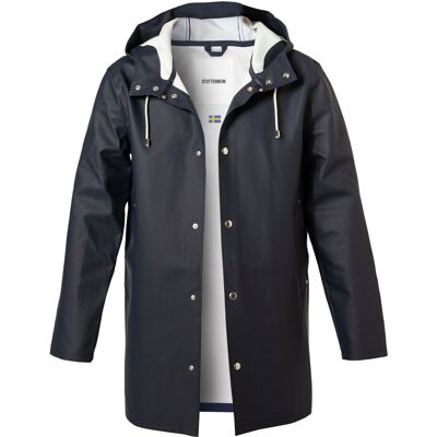 STUTTERHEIM Herren Regenmantel blau PVC unifarben 46 (S) STUTTERHEIM Herren Regenmantel blau PVC unifarben 46 (S)