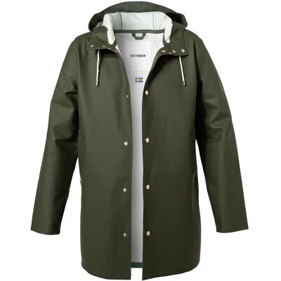 STUTTERHEIM Herren Regenmantel grün PVC unifarben 52 (L) STUTTERHEIM Herren Regenmantel grün PVC unifarben 52 (L)