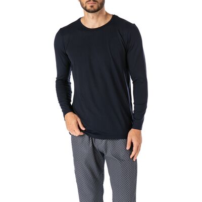 Novila Herren Longsleeve blau Modal unifarben 54 (XL) Novila Herren Longsleeve blau Modal unifarben 54 (XL)