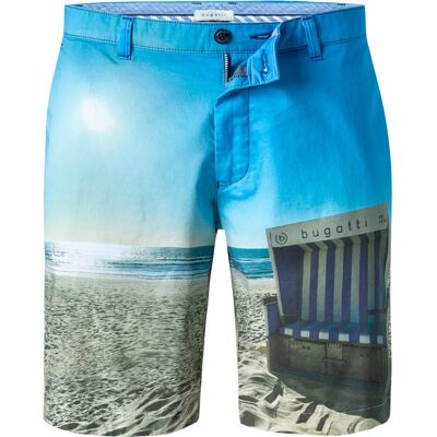 bugatti Herren Bermudas blau Baumwolle gemustert 56 bugatti Herren Bermudas blau Baumwolle gemustert 56