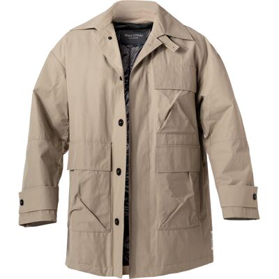 Marc O'Polo Herren Mantel beige Baumwolle unifarben 50 (M) Marc O'Polo Herren Mantel beige Baumwolle unifarben 50 (M)
