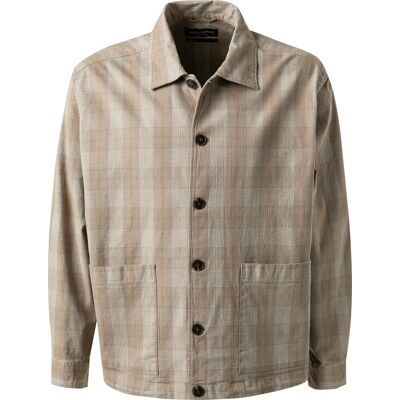 Marc O'Polo Herren Overshirt beige Baumwolle kariert XL Marc O'Polo Herren Overshirt beige Baumwolle kariert XL
