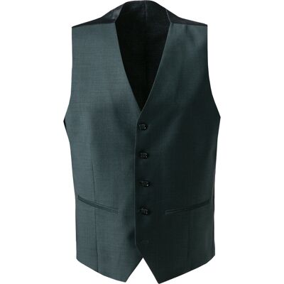 HECHTER PARIS Herren Weste grün Schurwoll-Stretch meliert 54 HECHTER PARIS Herren Weste grün Schurwoll-Stretch meliert 54