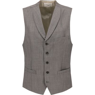 Carl Gross Herren Weste grau meliert 29 Carl Gross Herren Weste grau meliert 29