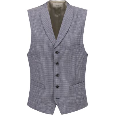 Carl Gross Herren Weste blau meliert 50 Carl Gross Herren Weste blau meliert 50