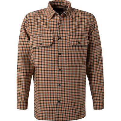 Marc O'Polo Herren Overshirt orange Baumwolle kariert XXL Marc O'Polo Herren Overshirt orange Baumwolle kariert XXL