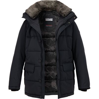 Strellson Herren Steppjacke schwarz Mikrofaser unifarben 50 (M) Strellson Herren Steppjacke schwarz Mikrofaser unifarben 50 (M)