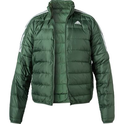 adidas Sportswear Herren Daunenjacke grün Mikrofaser unifarben M adidas Sportswear Herren Daunenjacke grün Mikrofaser unifarben M