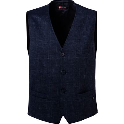 CG Herren Weste blau meliert Slim Fit 44 CG Herren Weste blau meliert Slim Fit 44