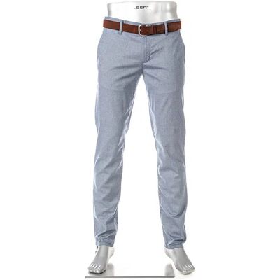 Alberto Herren Chino blau Baumwolle meliert 35/30 Alberto Herren Chino blau Baumwolle meliert 35/30